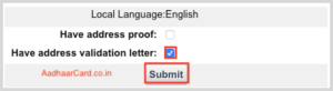 Click on Have Address Validation Letter