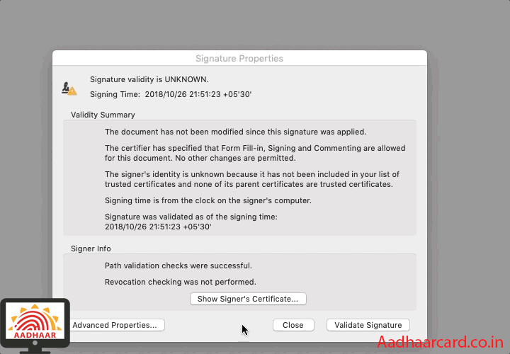 Validate-E-Aadhaar-Card-Signature-after-Downloading