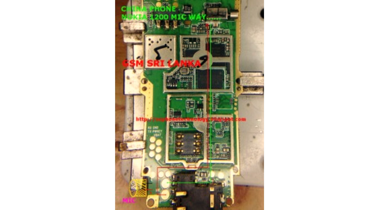 China Nokia 1200 1208 Mic not working problem solution ways track