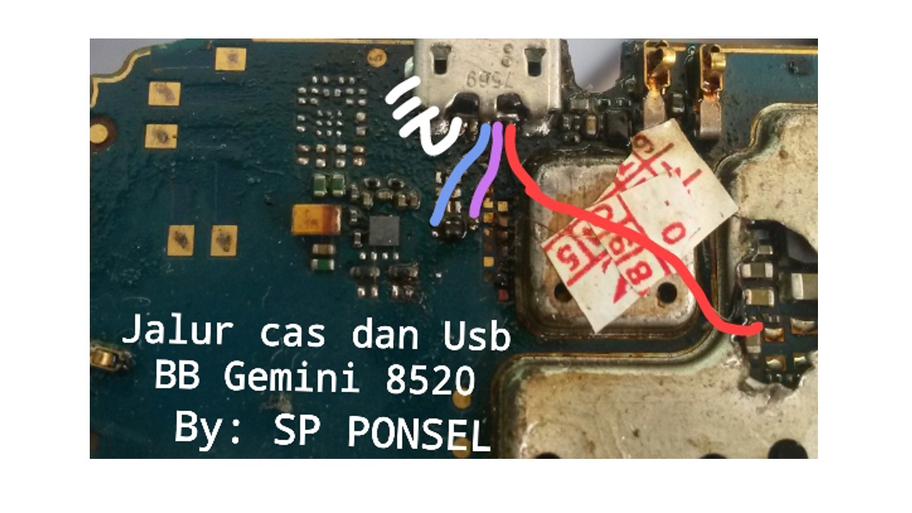 BlackBerry Curve 8520 Usb Charging Problem Solution Jumper Ways