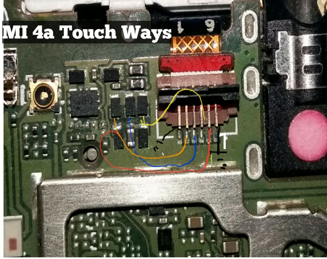 Xiaomi Redmi 4A touch screen not working problem solution jumpers