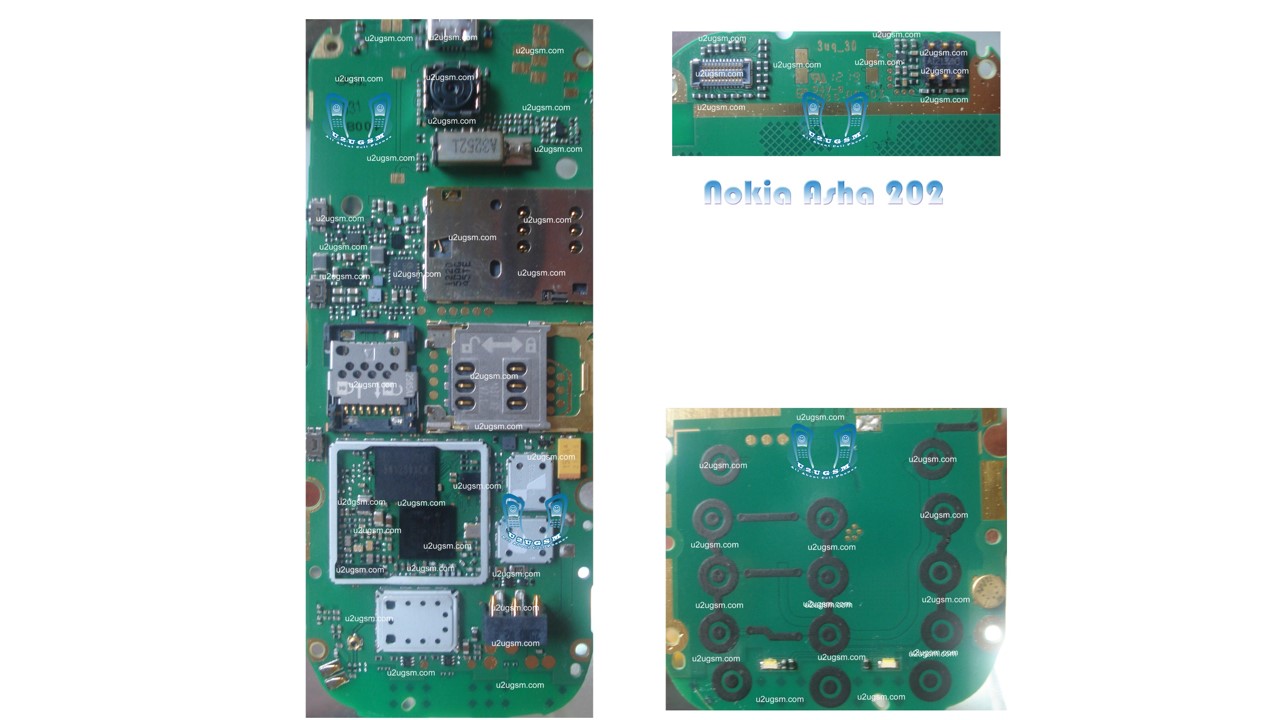 Nokia Asha 202 Full PCB Diagram Mother Board Layout