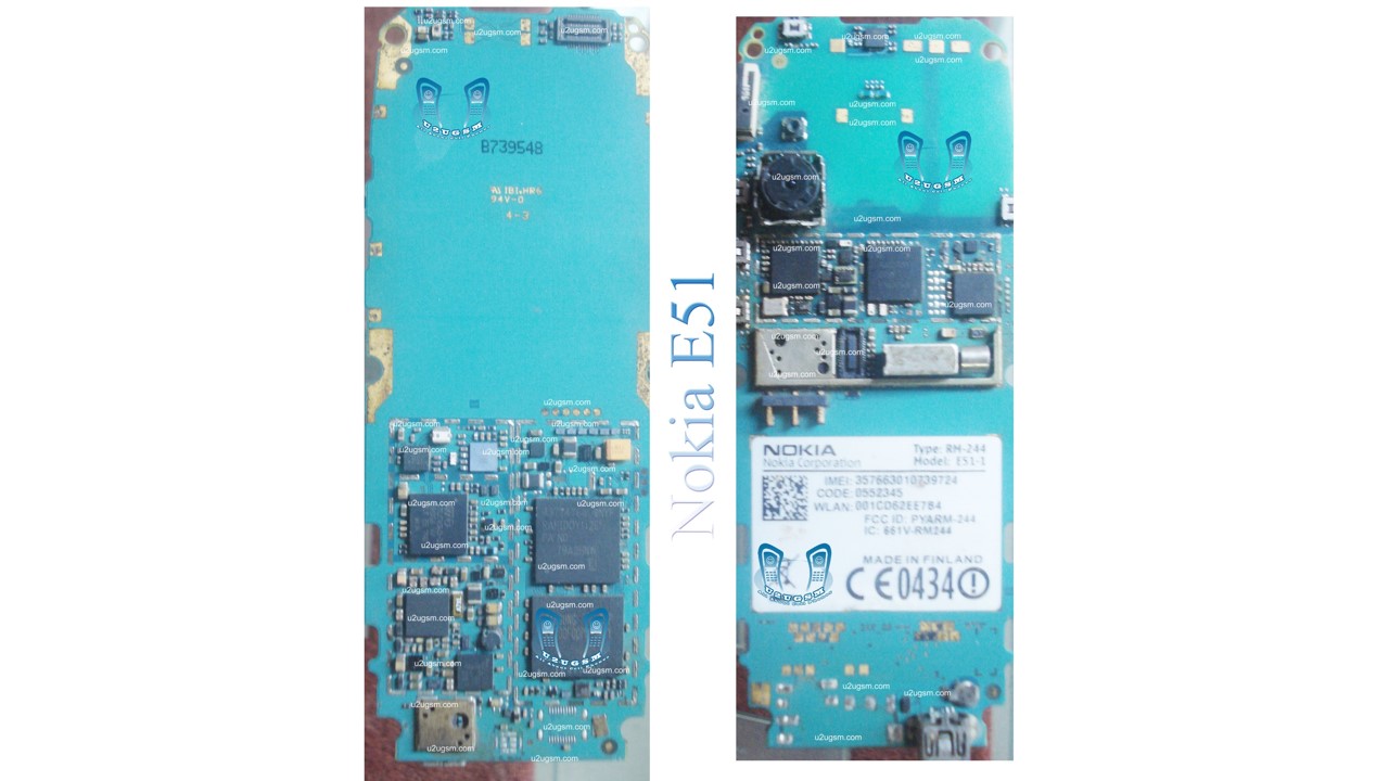 Nokia E51 Full PCB Diagram Mother Board Layout