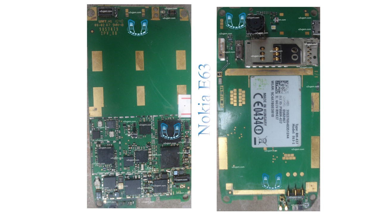 Nokia E63 Full PCB Diagram Mother Board Layout