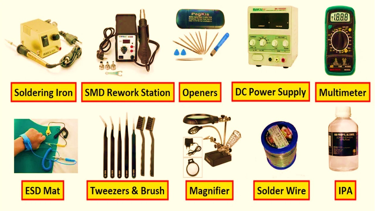 Mobile Phone Repairing Tools & Equipment | Tools to Repair Mobile Cell Phone