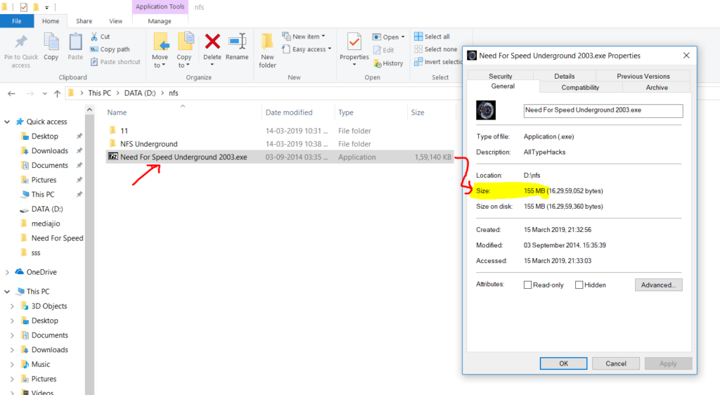 Need for speed underground highly compressed ( only 155 MB )