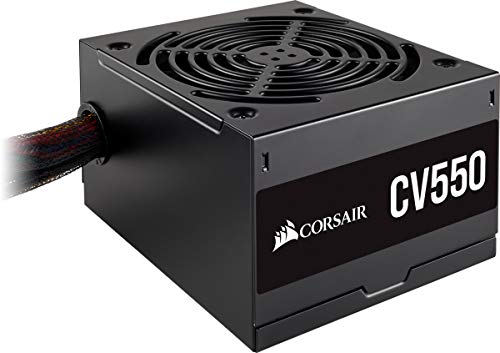 Corsair CV550, CV Series, 80 Plus Bronze Certified, 550 Watt Non-Modular Power Supply - Black