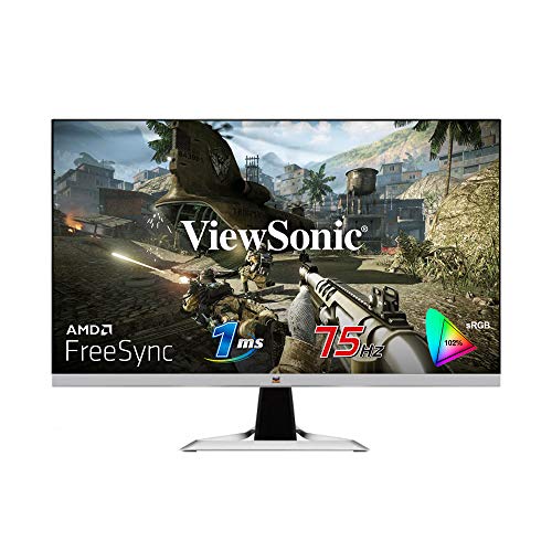 ViewSonic VX2781-MH 27 Inch Full HD LED 1080p, 1ms, LED Frameless Monitor, Dual HDMI & VGA inputs, Refresh Rate 75 Hz, Eye Care Technology, Flicker-Free and Blue Light Filter