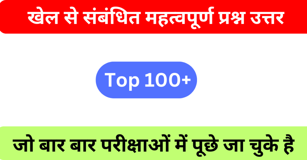 Khel Se Sambandhit Gk Questions
