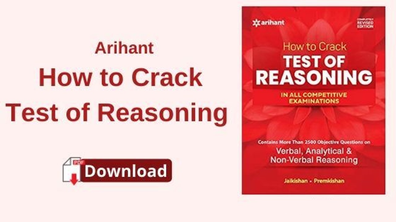 [*2021] अरिहंत पीडीएफ फ्री में रीजनिंग टेस्ट कैसे क्रैक करें