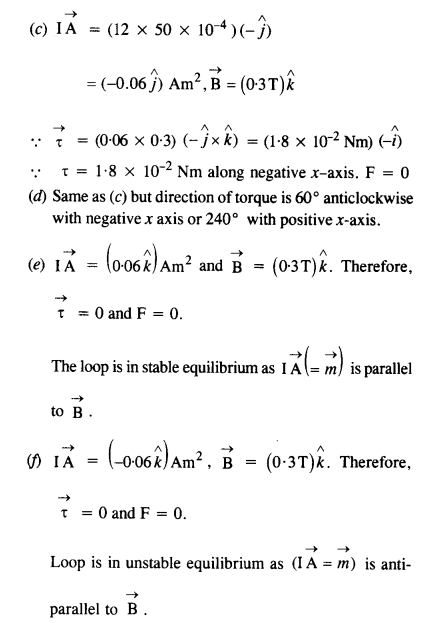 NCERT Solutions for Class 12 Physics Chapter 4 गतिमान आवेश और चुंबकत्व 30