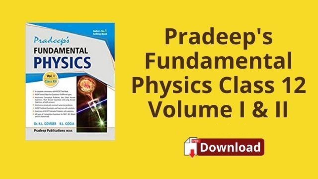 प्रदीप भौतिकी कक्षा 12 पीडीएफ खंड I और II