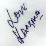 Kangana Ranaut's Autograph