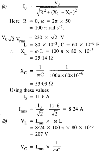 NCERT Solutions for Class 12 Physics Chapter 7 प्रत्यावर्ती धारा 24