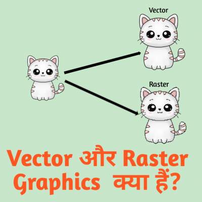Vector And Raster Graphics in Hindi | वेक्टर रास्टर ग्राफ़िक्स की जानकारी।