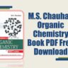 MS Chauhan Organic Chemistry Pdf for JEE and NEET