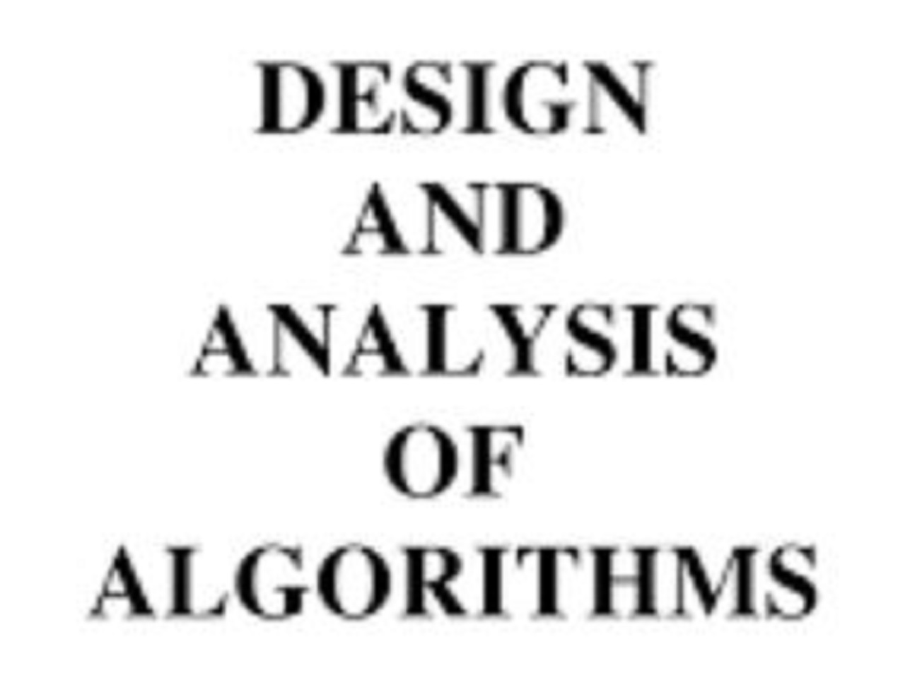 ALGORITHM ANALYSIS AND DESIGN PDF Download: E-Book and Classroom Lecture Notes PDF For B.tech/BCA Computer Science