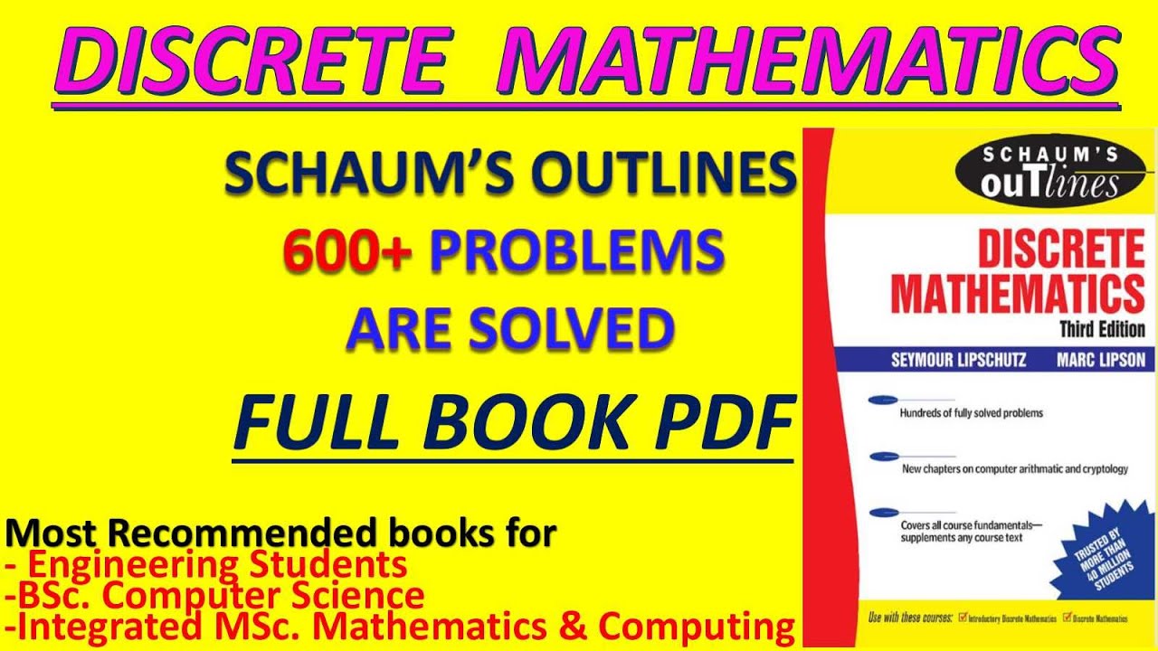 DISCRETE MATHEMATICS PDF: E-Book and Classroom Lecture Notes PDF For B.tech/BCA Computer Science