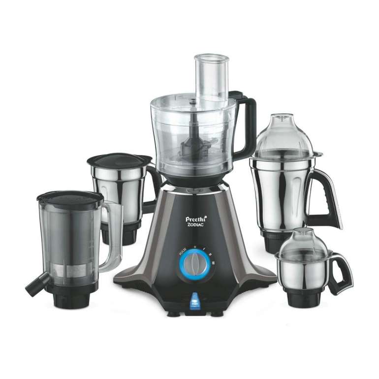 Preethi Zodiac MG 218 750-Watt Mixer Grinder with 5 Jars