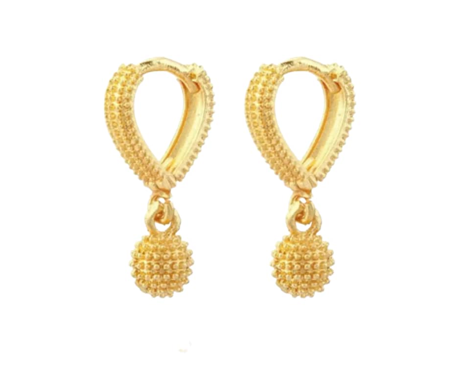 V शेप गोल्ड प्लेटेडKan ki bali