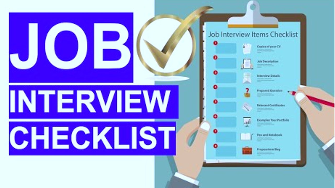 Checklist for Interview Questions