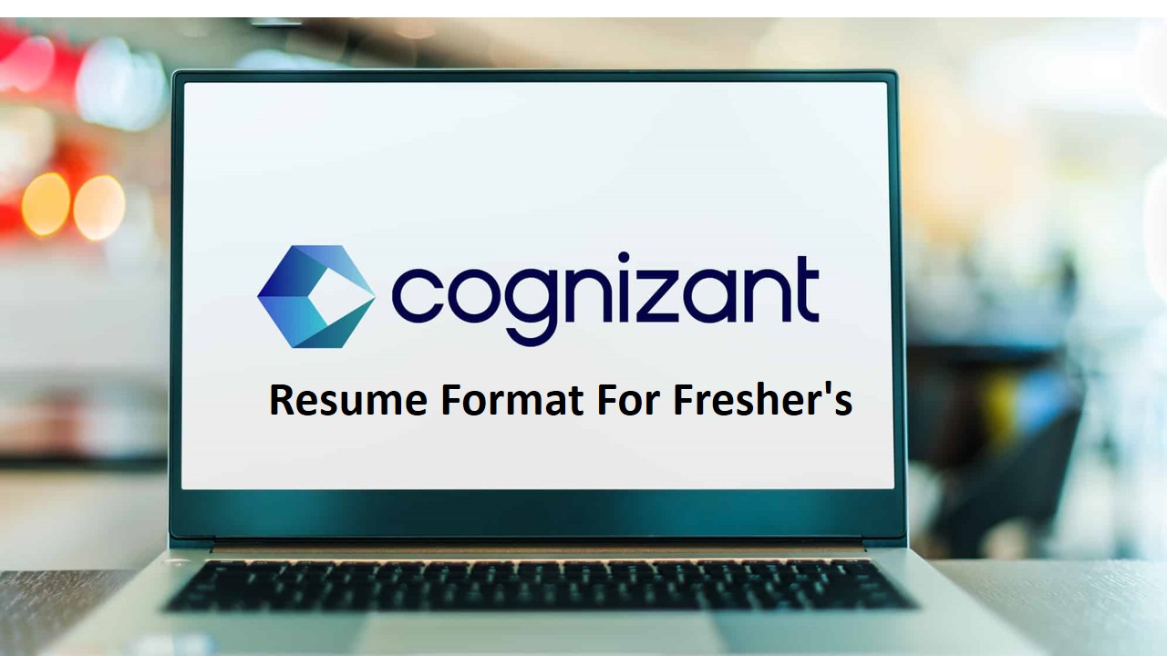 Cognizant Resume Format For Freshers [Word]