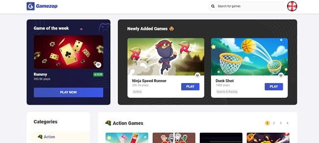 GameZop - पेटीएम कैश अर्निंग गेम्स