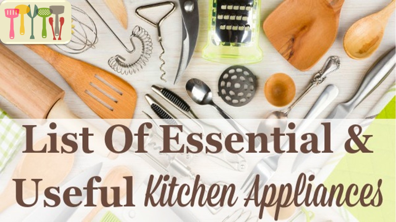 11 Basic Kitchen Appliances and Utensils for Students and Bachelors