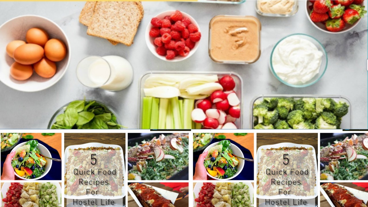 Best Food items to always have in your hostel rooms