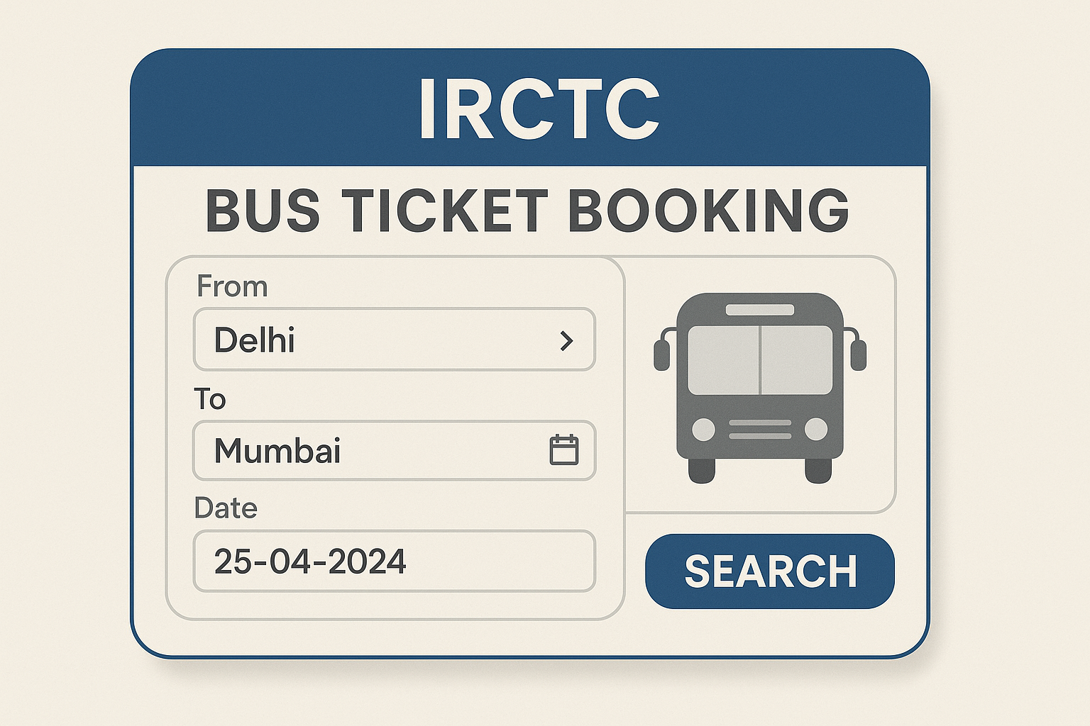 IRCTC Bus Ticket Booking Rules, Terms and Conditions