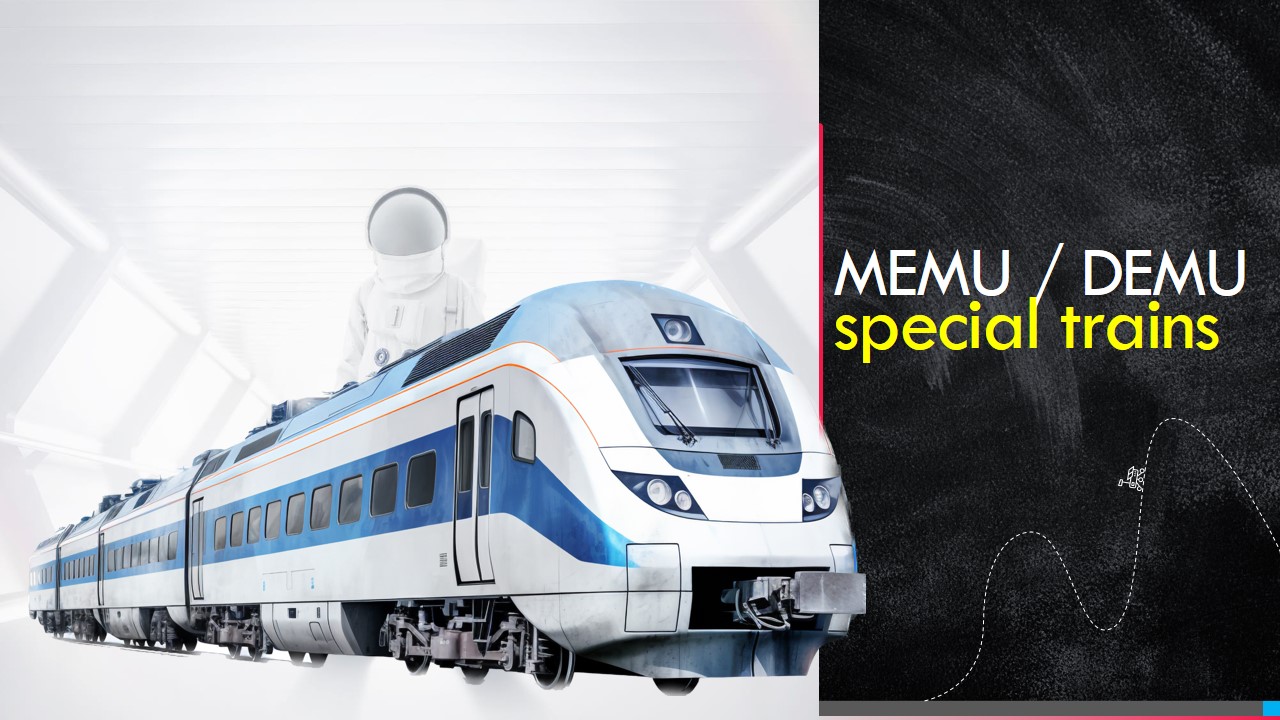ECR will run 20 pairs of MEMU / DEMU special trains from 2 to 15 September 2022