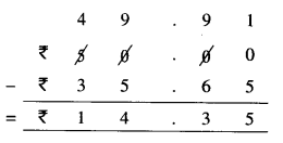 NCERT Solutions for Class 6 Maths Chapter 8 Decimals 51