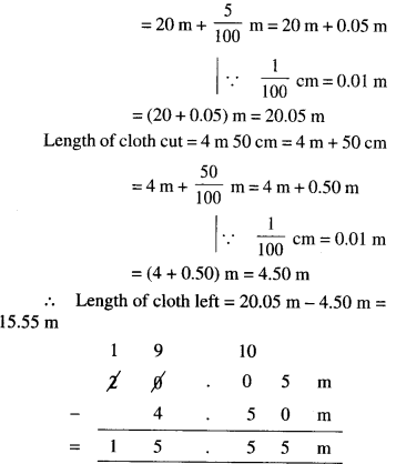 NCERT Solutions for Class 6 Maths Chapter 8 Decimals 53